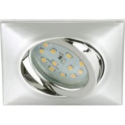 Briloner LED-Einbauleuchte Attach 1er-Set Schwenkbar Chrom